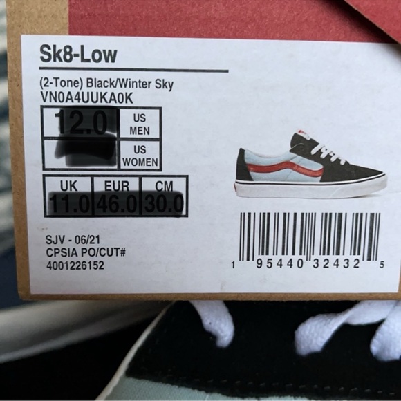 Vans Sk8-Low 2-Tone Black/Winter Sky WMNS - Picture 16 of 16